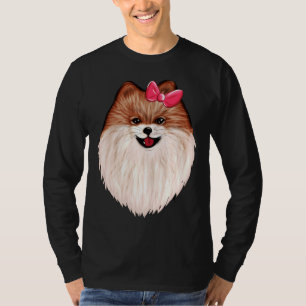 Camiseta Perro Pomerania lindo y encantador no 0196