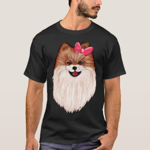 Camiseta Perro Pomerania lindo y encantador no 0196