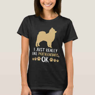 Camiseta Perro Pomerania Pom Mom Pomeranian Lover