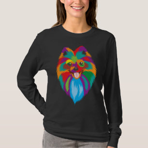 Camiseta Perro Pomerania Pop Art Perro Spitz Animal Lover