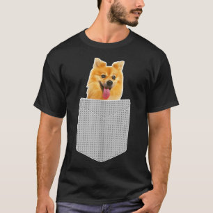 Camiseta Perro Pomeraniano En Pocket Funny Pom Puppy