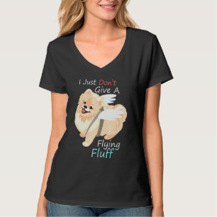 Camiseta Perro Pomeraniano, no le doy una flor voladora
