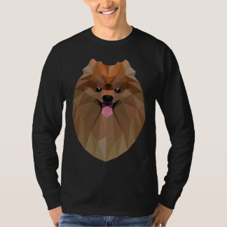 Camiseta Perro Pomerano Geométrico Polígono Amor Pomerano