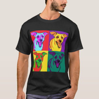 Camiseta perro pop art warhol