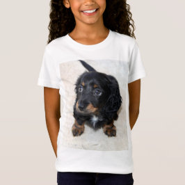 Camiseta Perro porcino de Dachshund negro
