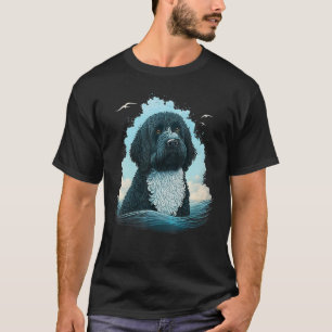 Camiseta Perro portero lindo en perro de agua portugués 1