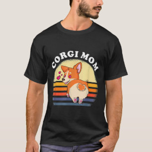 Camiseta Perro propietario de perro de Corgi Mom Perg Paw