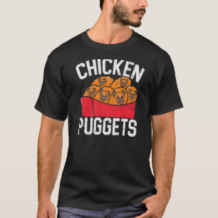 Camiseta Perro propietario de puggets de pollo Paw Love Foo
