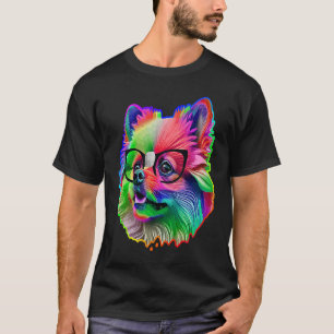 Camiseta Perro puertorriqueño con lentes nerviosos pop dive
