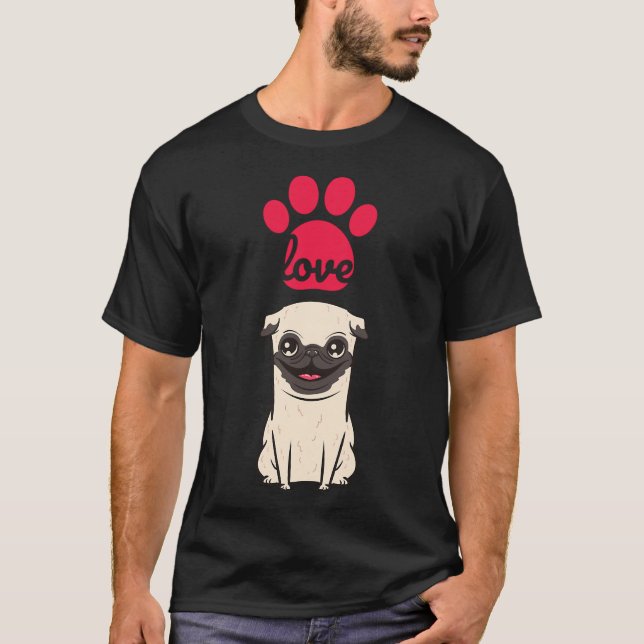 Camiseta Perro Pug (Anverso)
