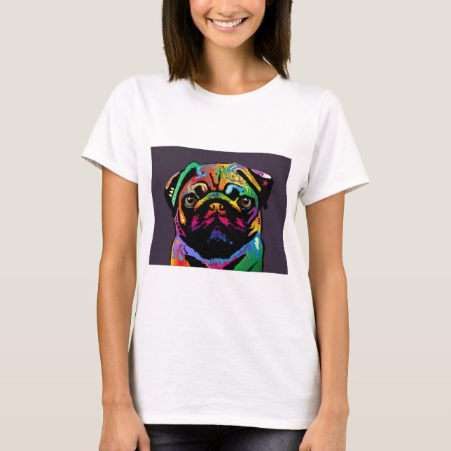 Camiseta Perro Pug (Anverso)