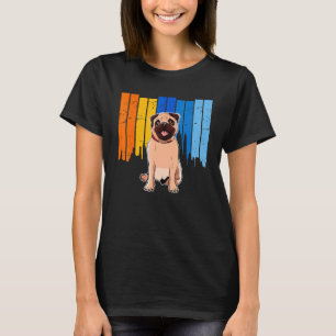 Camiseta Perro Pug Antiguo Raza De Perro Carlin Linda