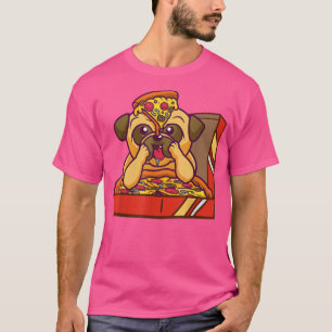 Camiseta Perro Pug Cachorro Gracioso Slice Regalo Lover Cut