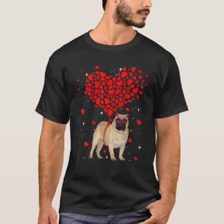 Camiseta Perro Pug Divertido San Valentín Mascota Amante de
