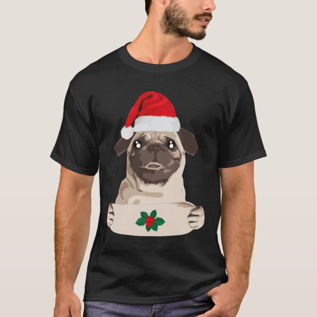 Camiseta perro pug lindo cachorro Clásico  38 (Anverso)