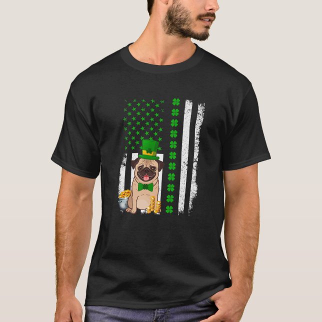 Camiseta Perro Pug Lover disfraz de cachorro del Día de San (Anverso)