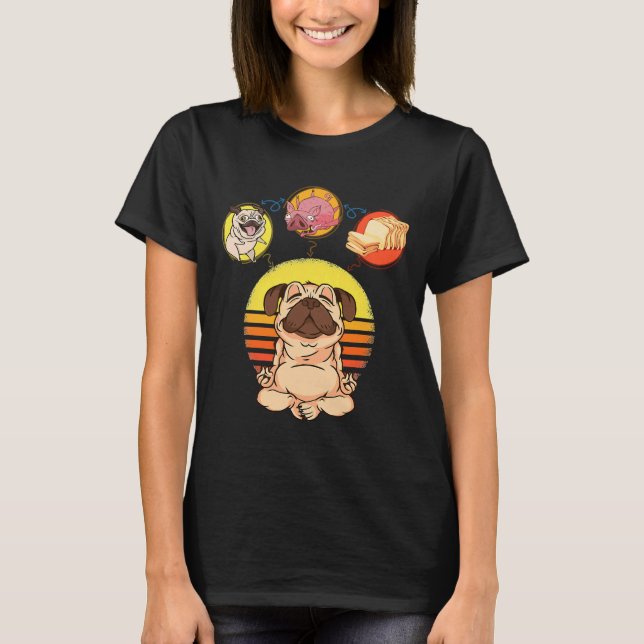 Camiseta Perro Pug Perro Perro Perro Pan De Pan Pug Loaf Yo (Anverso)