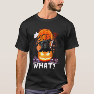 Camiseta Perro Pug Qué Gracioso Pug Con Asesina De Cuchillo