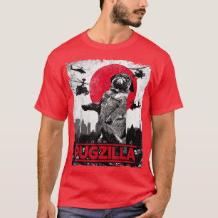 Camiseta Perro Pugzilla Pug Funny