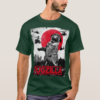 Camiseta Perro Pugzilla Pug Funny