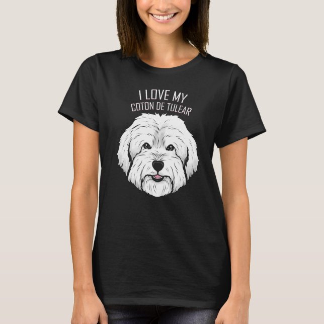 Camiseta Perro que amo mi Coton De Tulear (Anverso)