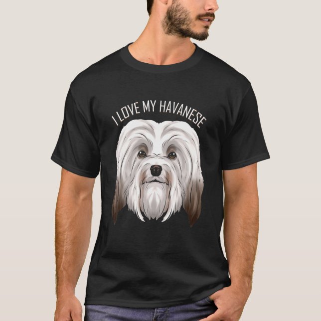 Camiseta Perro que amo mi habanés (Anverso)