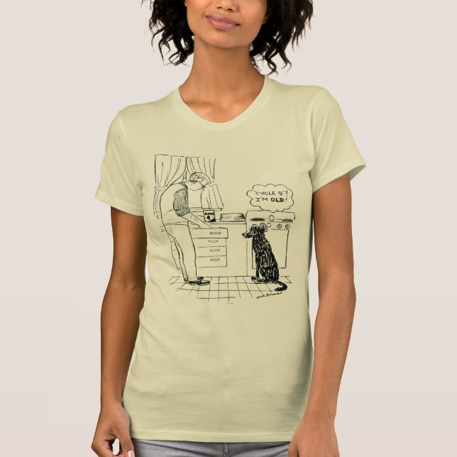 Camiseta Perro que consigue más viejo (Anverso)