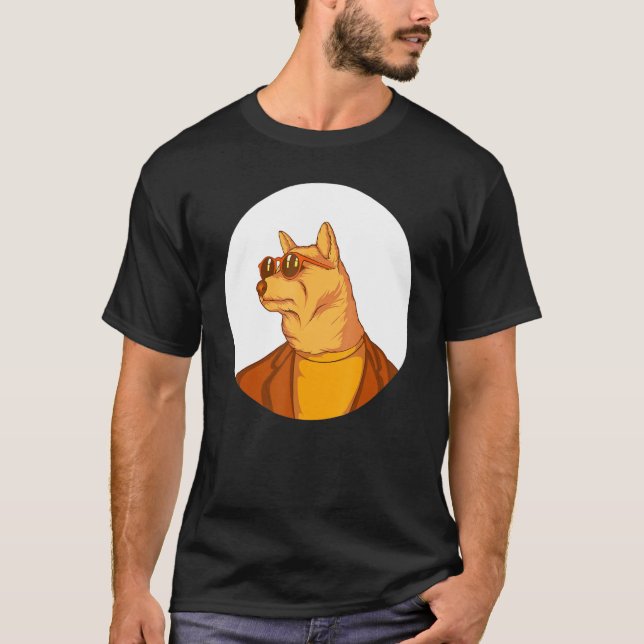 Camiseta Perro que lleva gafas de sol (Anverso)