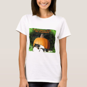 Camiseta Perro que protege la calabaza grande