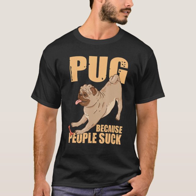 Camiseta Perro Raza Mascota Perro Gracioso Pug Lover Pug Po (Anverso)