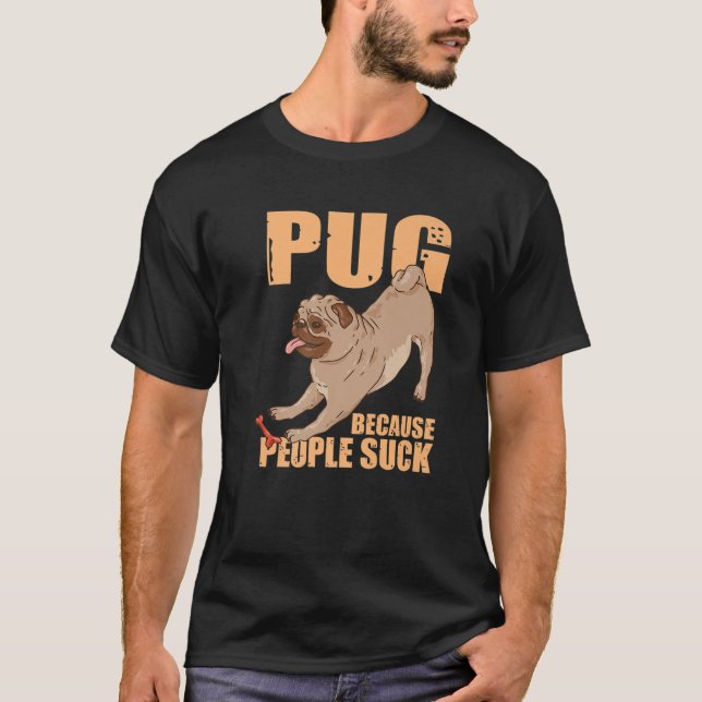 Camiseta Perro Raza Mascota Perro Gracioso Pug Lover Pug Po (Anverso)