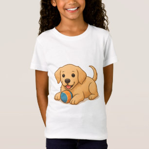 Camiseta Perro realista juguetón con pelota - Épocas animal