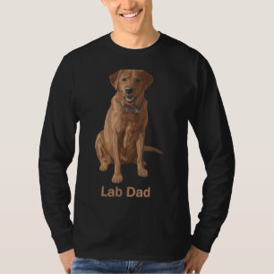 Camiseta Perro recuperador de Lab Dad Fox Red Labrador