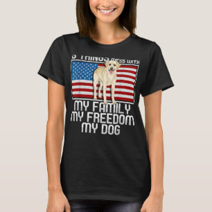Camiseta Perro recuperador de labrador amarillo 3 cosas
