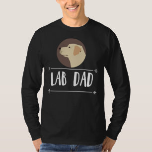 Camiseta Perro recuperador de labrador amarillo de Lab Dad 