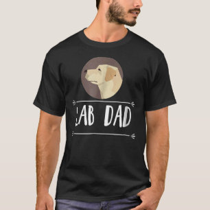 Camiseta Perro recuperador de labrador amarillo de Lab Dad