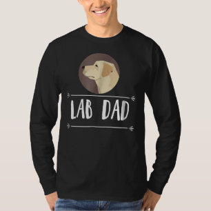 Camiseta Perro recuperador de labrador amarillo de Lab Dad