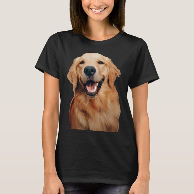 Camiseta Perro recuperador de labrador sonriente (Anverso)