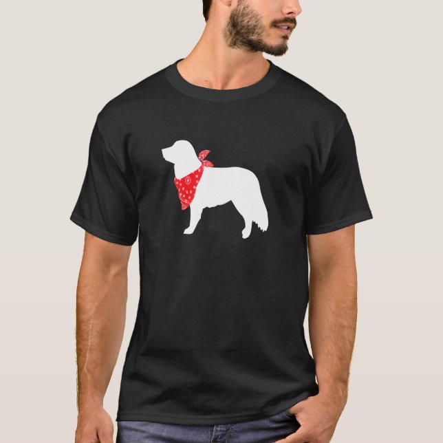 Camiseta Perro recuperador de peaje de pato con bandana roj (Anverso)