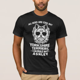 Camiseta Perro Regla Cool Yorkshire Terrier