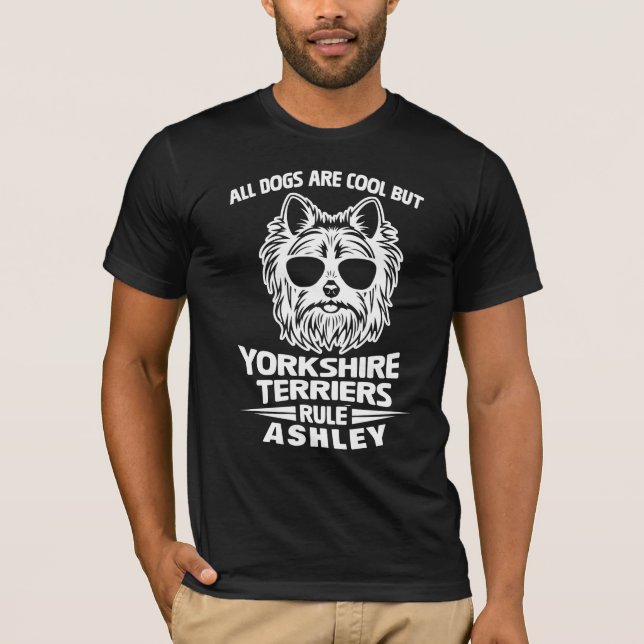Camiseta Perro Regla Cool Yorkshire Terrier (Anverso)