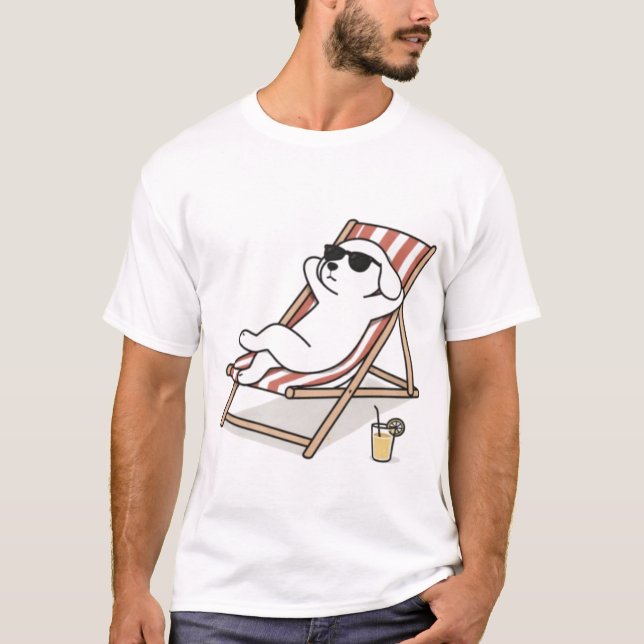 Camiseta Perro Relajado (Anverso)