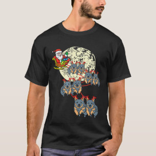 Camiseta Perro Reno Heeler Santa Navidad Animal Ganado 