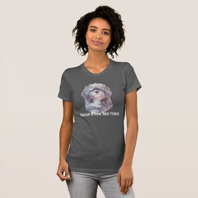 Camiseta Perro Rescatado (Anverso completo)