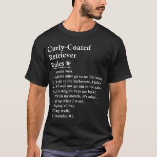 Camiseta Perro Retriever de Pelo Rizado Divertido Domina Ri