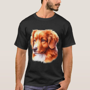 Camiseta Perro Retriever de Tolling de Pato de Nueva Escoci