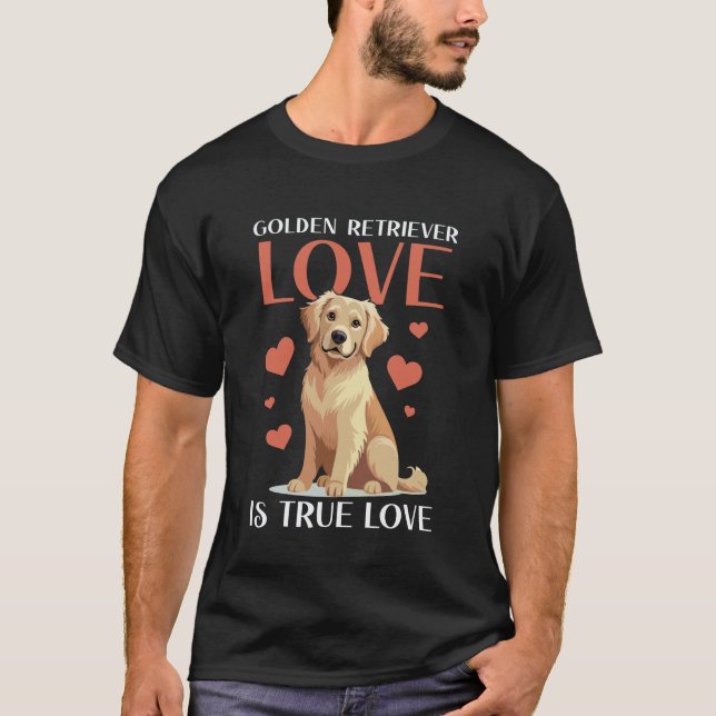 Camiseta Perro Retriever Dorado 2 (Anverso)
