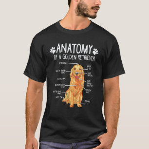 Camiseta Perro Retriever Dorado Anatomía