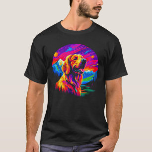 Camiseta Perro Retriever Dorado Artístico