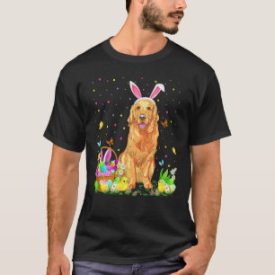 Camiseta Perro Retriever Dorado Caza Huevos de Pascua Sol d